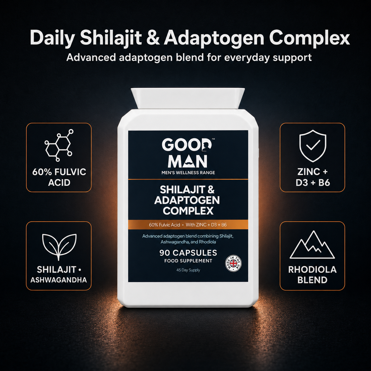 Shilajit & Adaptogen Complex Capsules