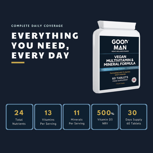 Vegan Multivitamin & Mineral Formula Tablets